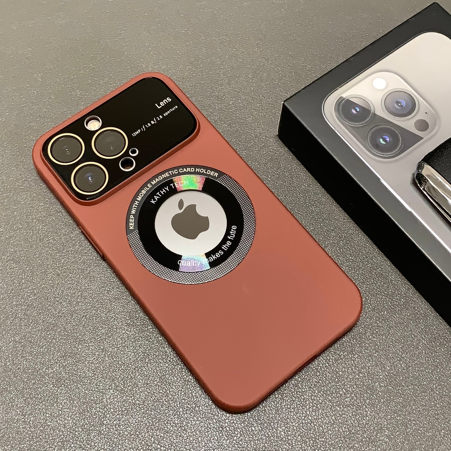 iPhone Frosted MagSafe Case With Full Lens Glass Original