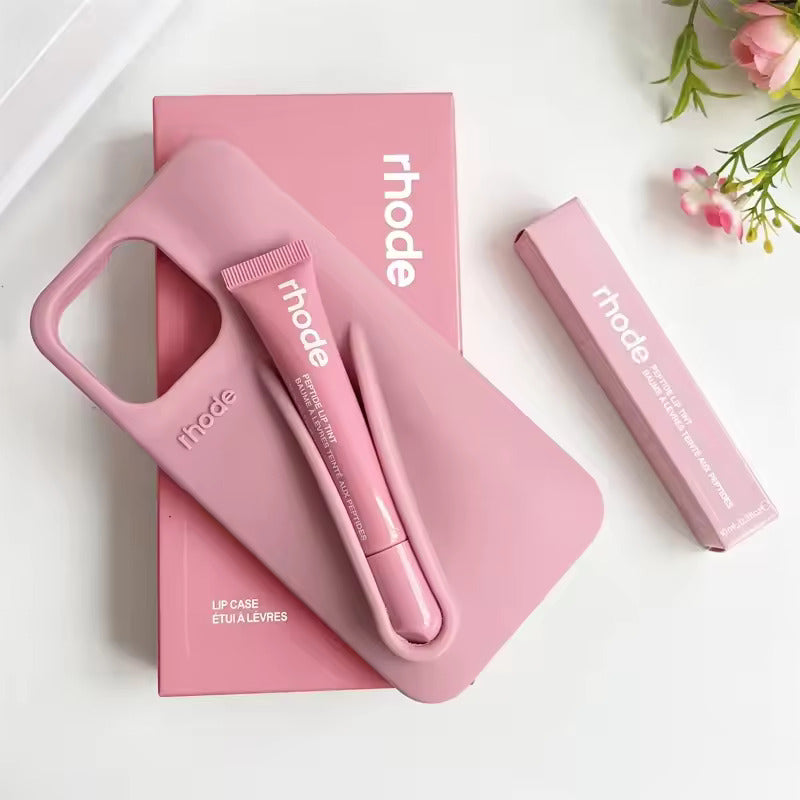 iPhone Rhodi lip case with lip tint set