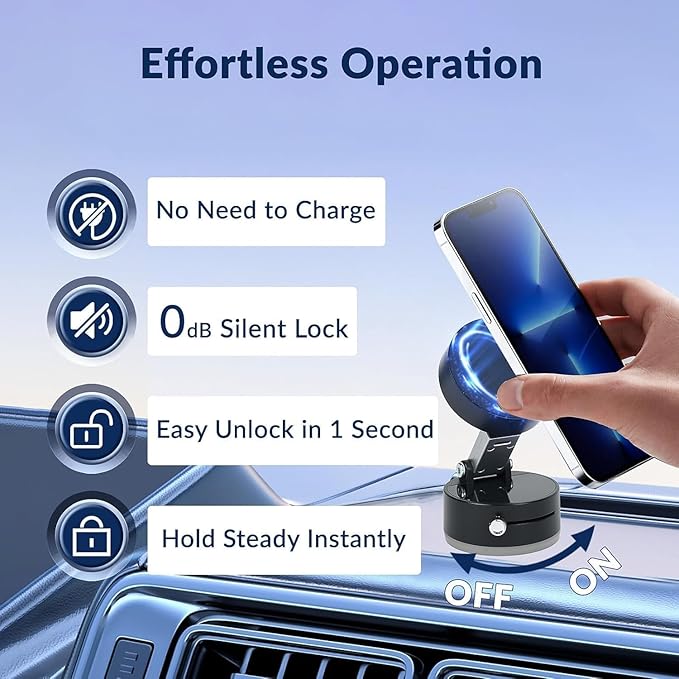 Vacuum Magnetic Phone Grip ( Bundle Offer , Buy 2 Get 1 Free)