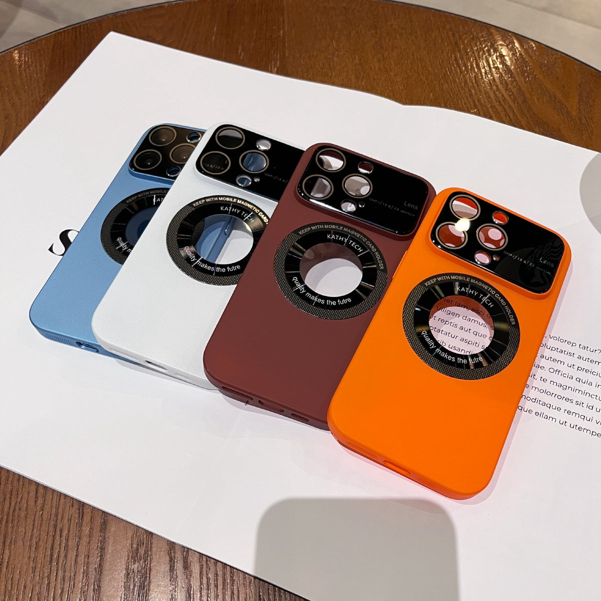 iPhone Frosted MagSafe Case With Full Lens Glass Original