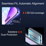 iPhone & Samsung Privacy Anti-Spy Glass Screen Protector with applying kit