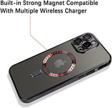 Transparent Magnetic Ring Plated iPhone Case With HD Glass Camera Protector