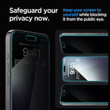 iPhone & Samsung Privacy Anti-Spy Glass Screen Protector with applying kit