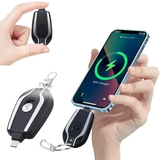 Mini Power Emergency Pod Keychain Charger With Type-C and iPhone Port